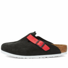 Birkenstock 1774 Boston in Black/Tomato