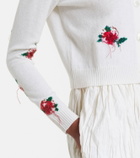 Shushu/Tong Floral wool cardigan