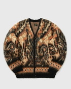 Needles Mohair Cardigan - Paisley black/orange Mens Zippers & Cardigan