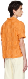 Bode Orange Sunflower Shirt