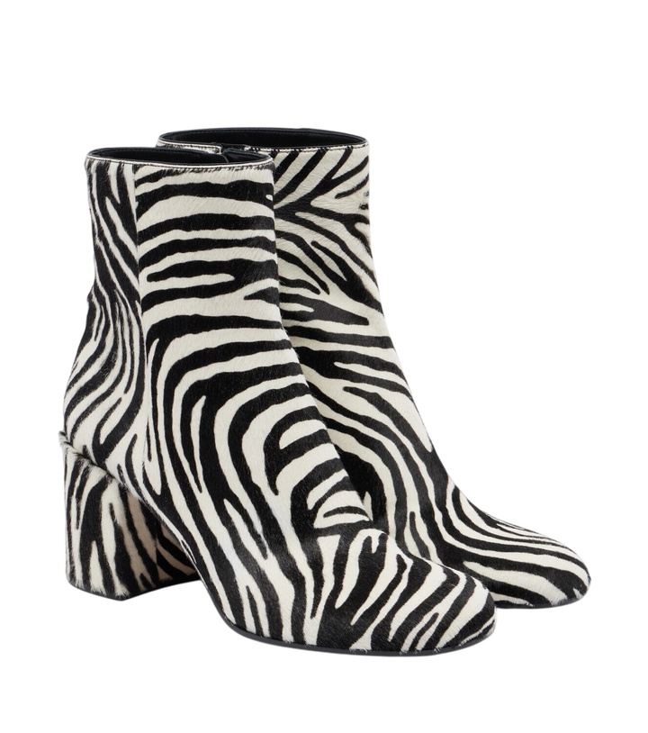 Photo: Gianvito Rossi Joelle printed calf hair ankle boots
