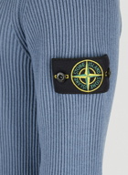 Compass Patch Sweater in Blue