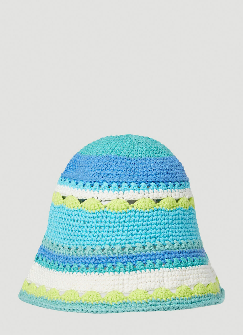 GANNI - Crochet Bucket Hat in Blue GANNI