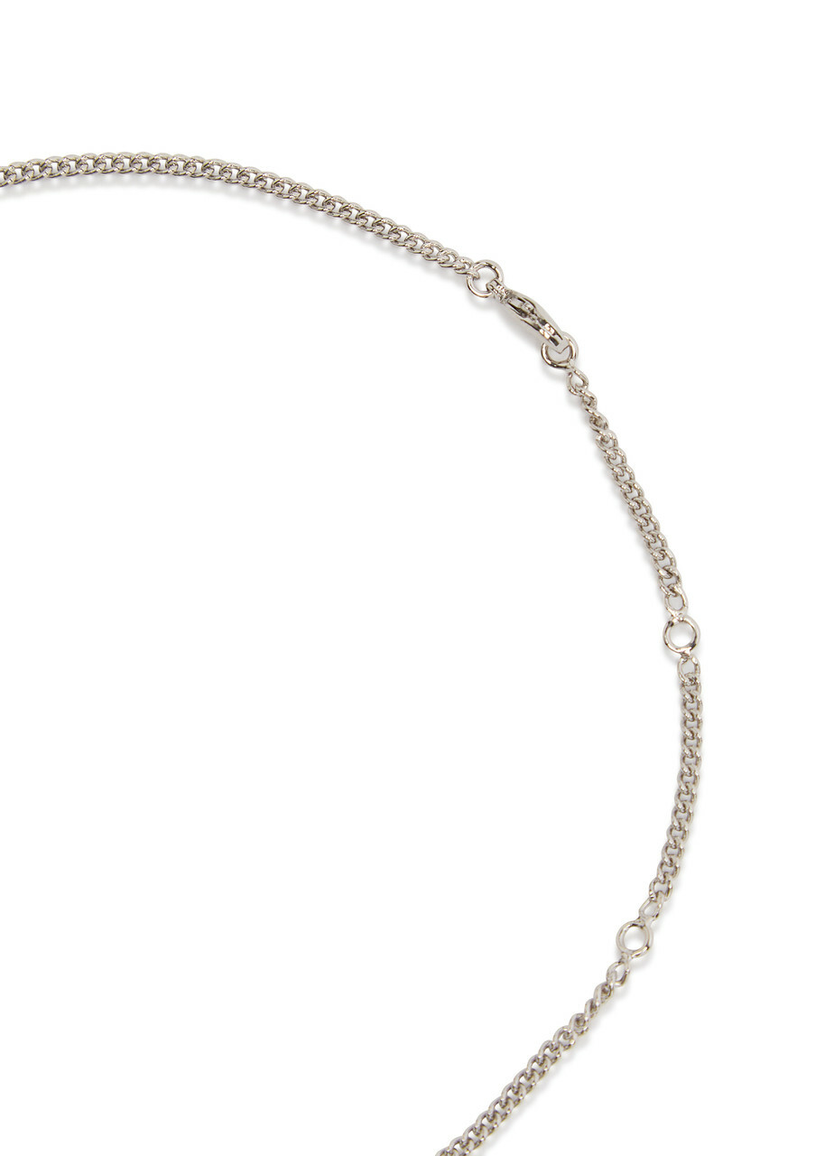 Khaite Lotus Small Palladium-plated Necklace - Silver - One Size