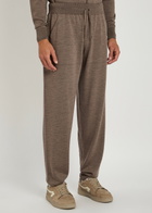 John Smedley Henning Wool Sweatpants Light Brown