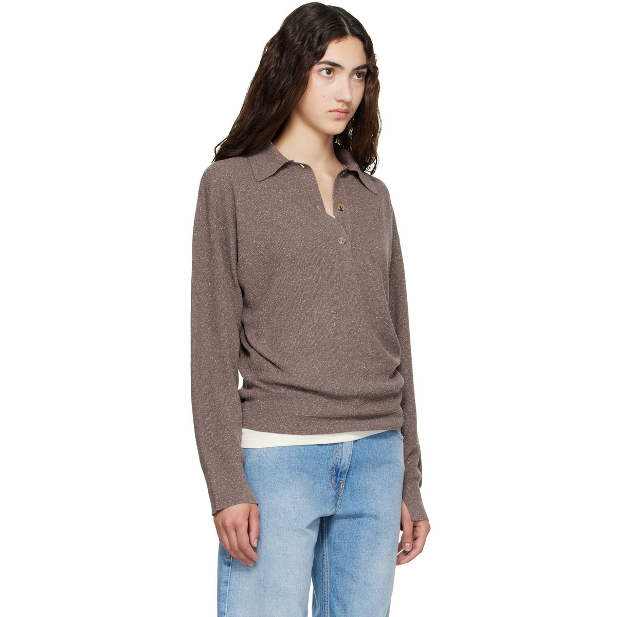Calvin Klein Collection Brown Helga Polo