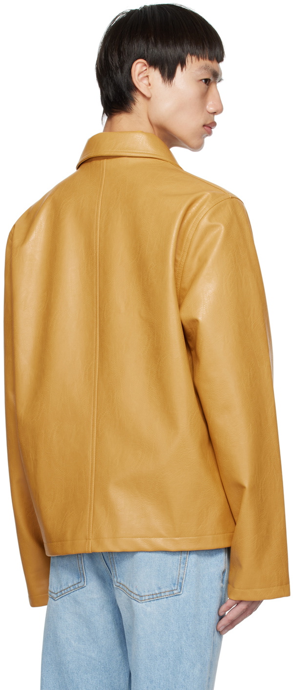 Séfr Yellow Truth Faux-Leather Jacket Séfr