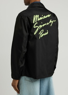 Givenchy Logo-embroidered Taffeta Overshirt Black