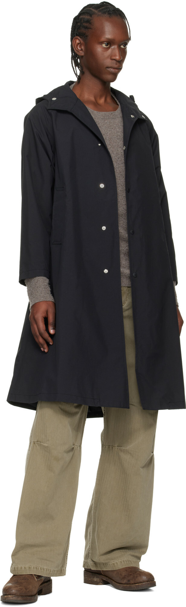 nanamica Black 2L Nylon GORE-TEX Hooded Coat
