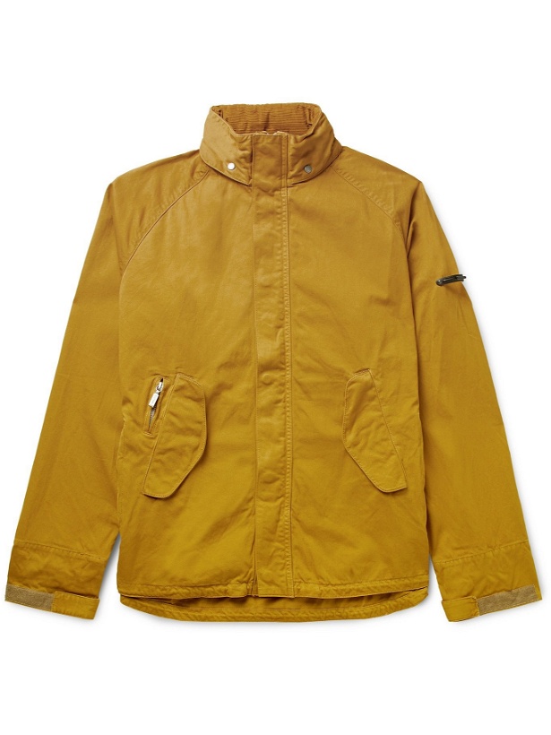 Photo: BARBOUR GOLD STANDARD - Transporter Corduroy-Trimmed Cotton-Twill Jacket - Yellow - S