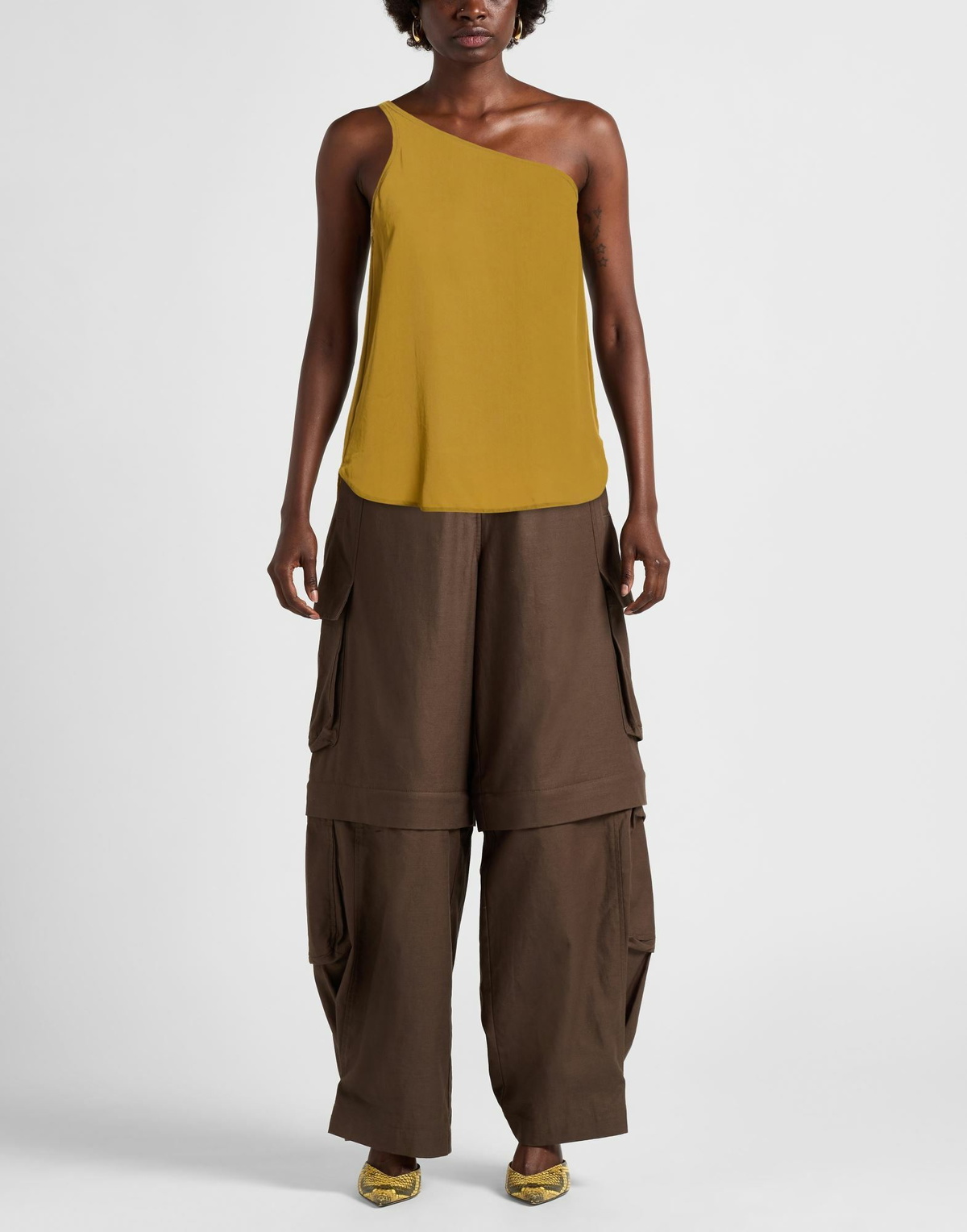 Manila Grace Womens Top Khaki
