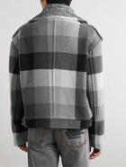 Etro - Checked Wool-Blend Twill Jacket - Gray