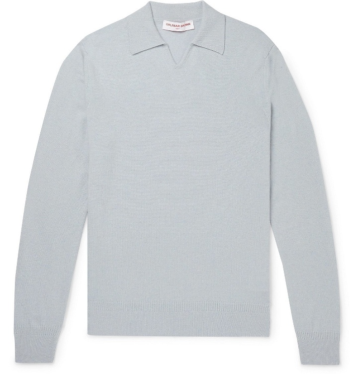 Photo: Orlebar Brown - Hedley Cashmere Sweater - Blue