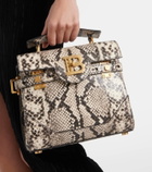 Balmain B-Buzz 23 snake-effect leather shoulder bag