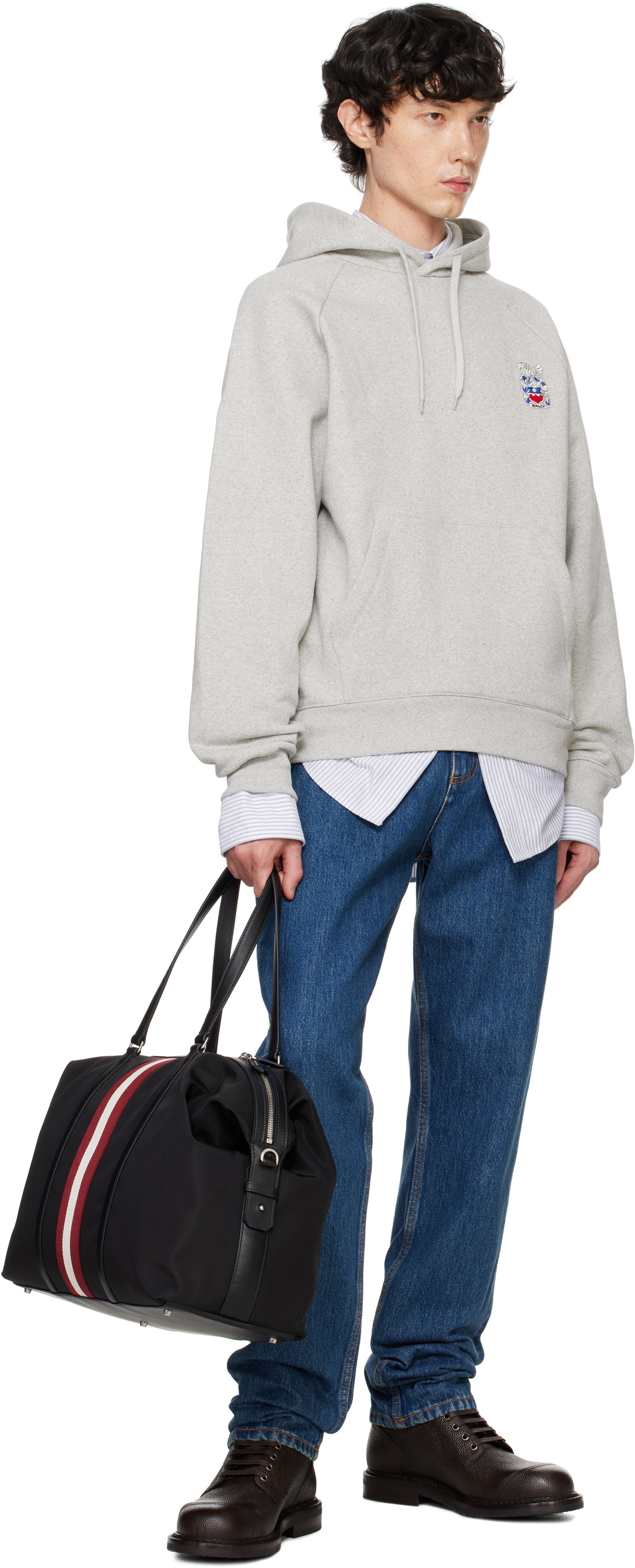 Bally Gray Organic Cotton Hoodie