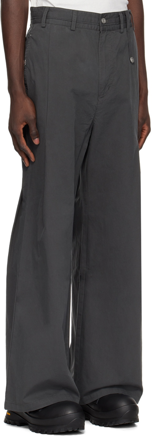 C2H4 Black Swing Trousers