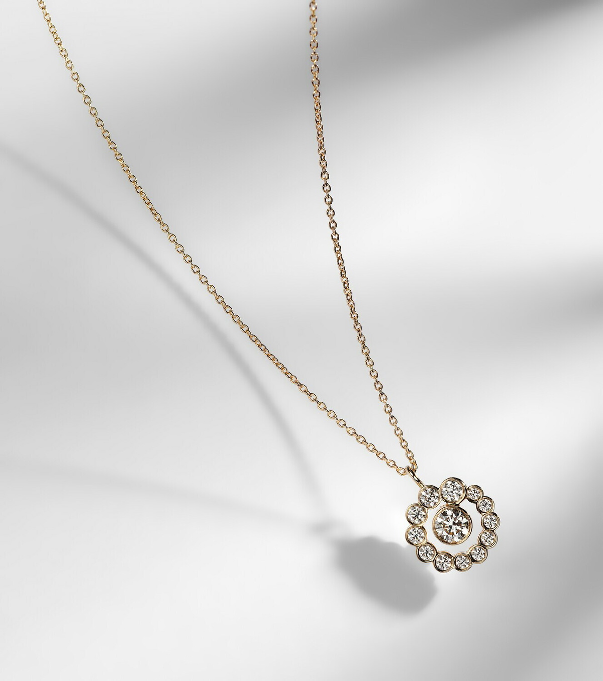 Sophie Bille Brahe Rêve Simple 18kt gold necklace with diamonds