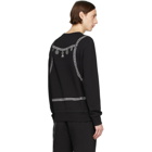 Alexander McQueen Black Chain Embroidery Sweatshirt
