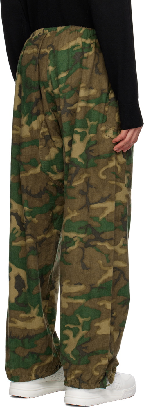 Topshop Petite highwaisted straight leg utility trouser in khaki camo print  | ASOS