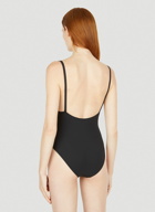 Deep Neck Swimsuit in Black