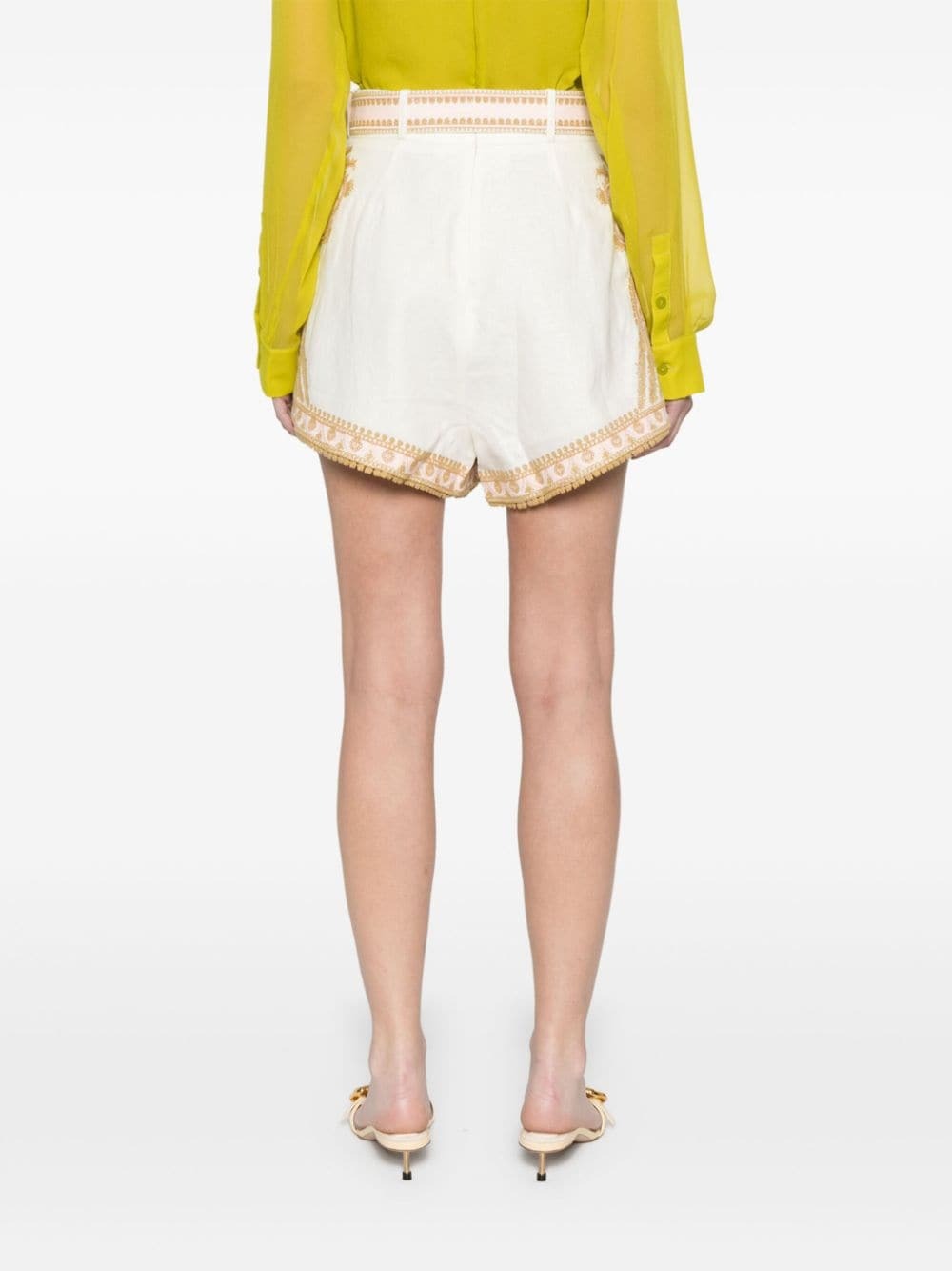 ショーツ ZIMMERMANN EMBROIDERED LINEN SHORTS ZIMMERMANN - Embroidered Linen Shorts Zimmermann