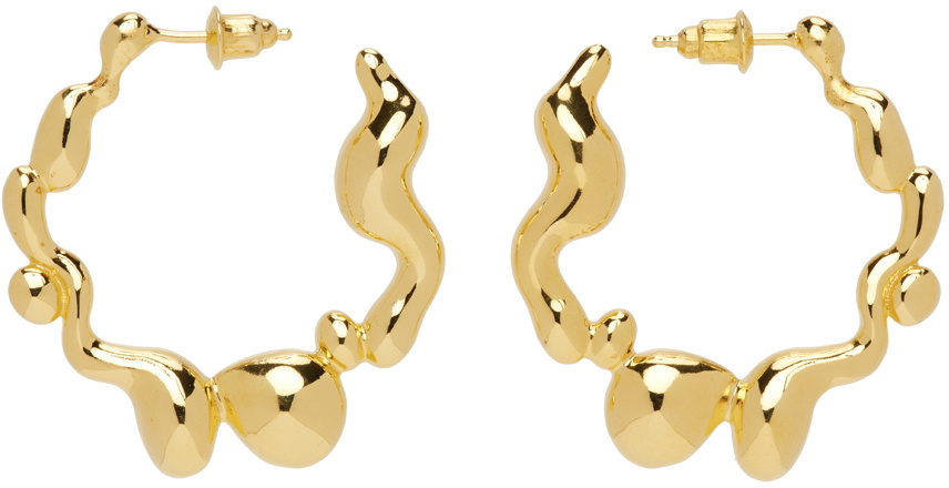 Hannah Jewett Gold Puddle Play Earrings