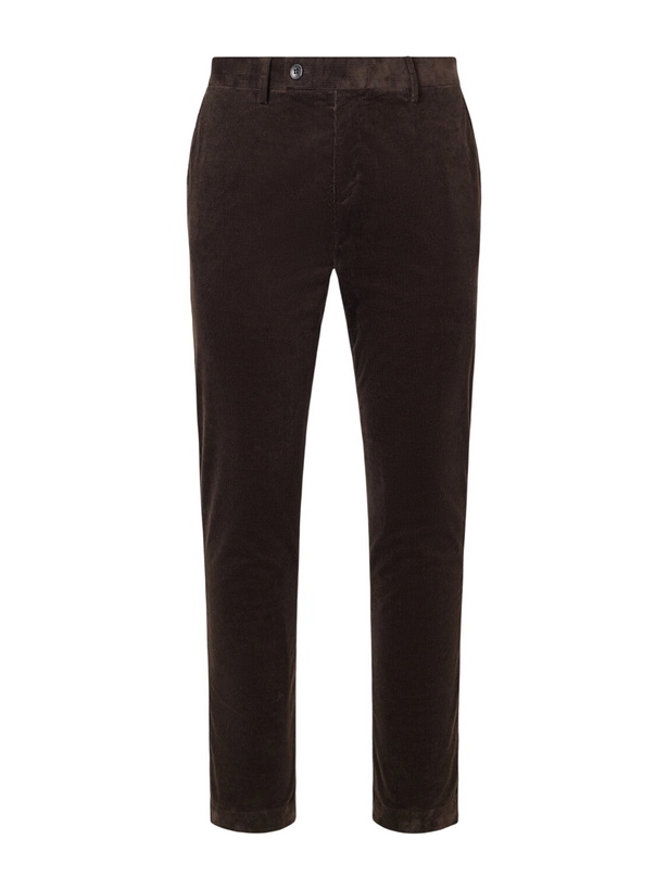Photo: Sunspel - Straight-Leg Cotton-Corduroy Suit Trousers - Brown