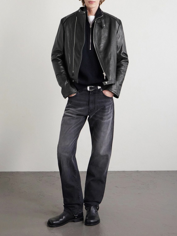 Photo: 424 - HOORSENBUHS Race Leather Jacket - Black