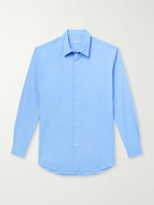 A.PRESSE - Cotton-Poplin Shirt - Blue