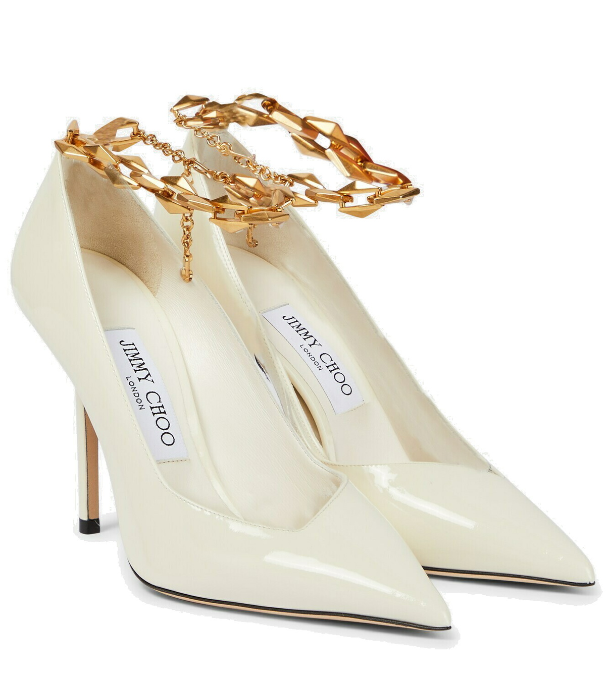 【JIMMY CHOO】talura heeled サンダル Jimmy Choo Denim Fabric Diamond Talura Pumps | italist