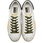 Golden Goose White and Gold Superstar Sneakers