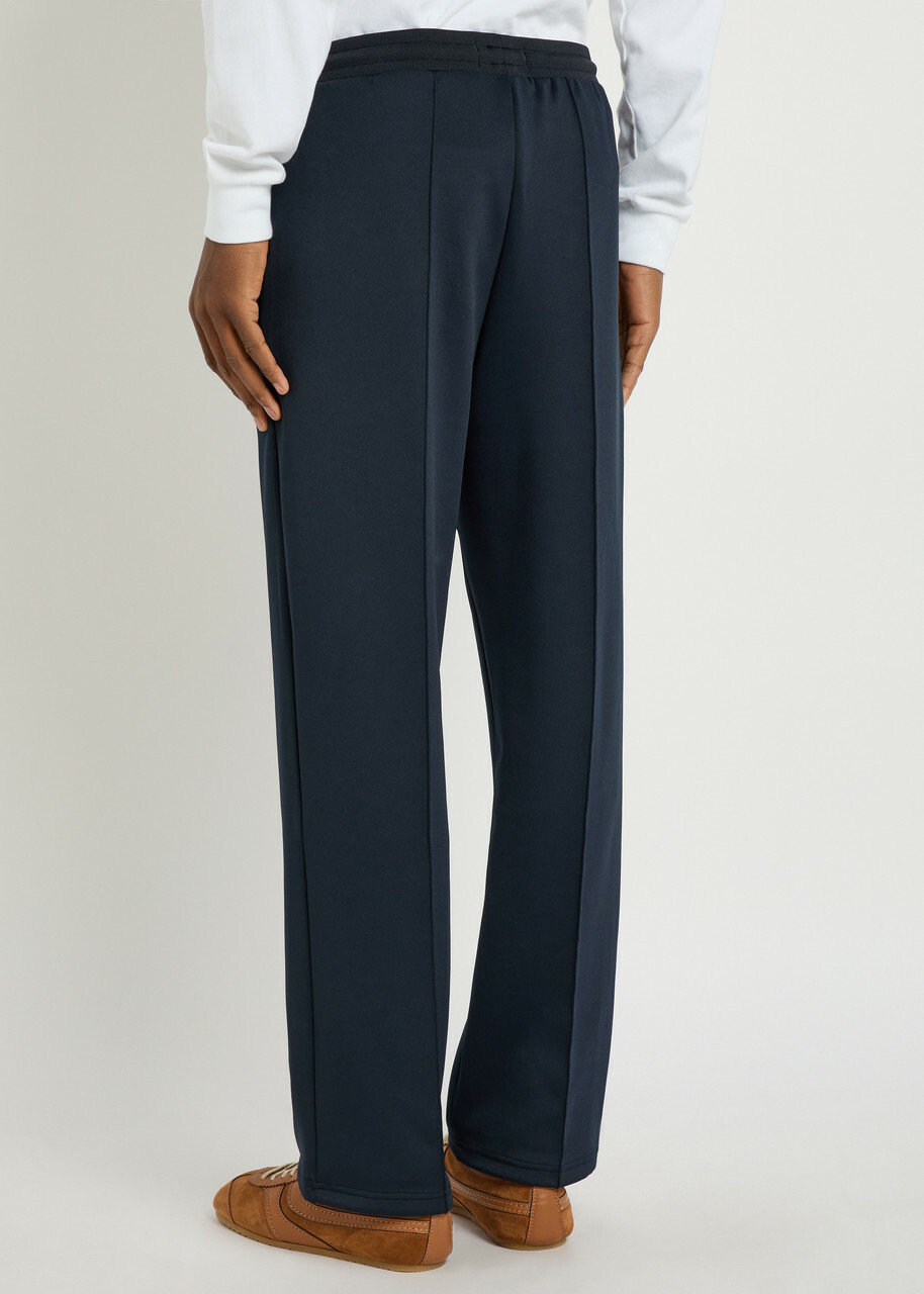 Les Deux Ballier Pintuck Jersey Track Pants Navy