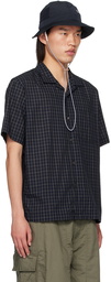 nanamica Navy Open Collar Shirt