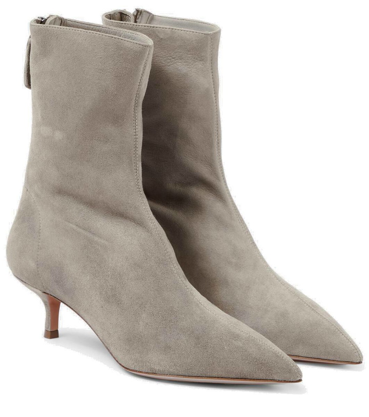 Photo: Aquazzura Montmartre 50 suede ankle boots