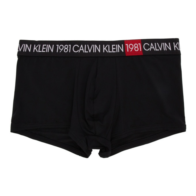 Photo: Calvin Klein Underwear Black 1981 Micro Low-Rise Boxer Briefs