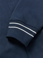 Mr P. - Organic Cotton-Jersey Bomber Jacket - Blue