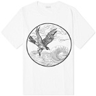 Dries Van Noten Men's Hertz Regular Eagle T-Shirt in White