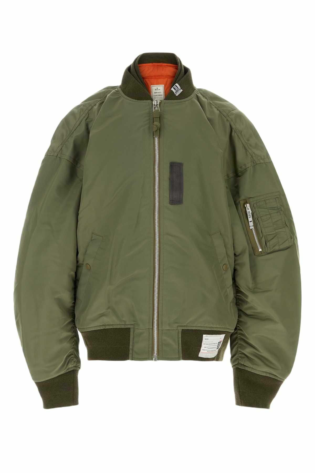 ブルゾン MIHARAYASUHIRO Army green nylon bomber jacket Mihara Yasuhiro Army Green Nylon Bomber Jacket Maison MIHARA
