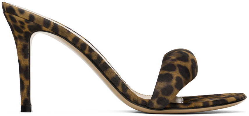 Gianvito Rossi Brown Bijoux 85 Mules