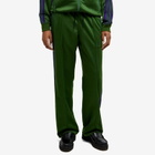 Needles Women's Poly Smooth Track Pant in Ivy Green