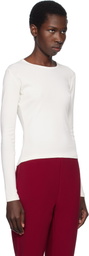 Gil Rodriguez Off-White Long Sleeve Bellevue T-shirt