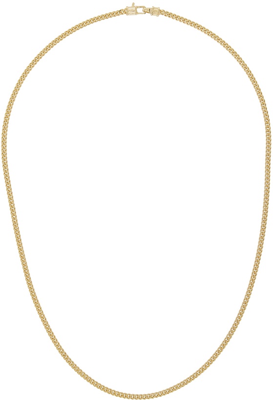 Photo: Tom Wood Gold Medium Curb Chain Necklace
