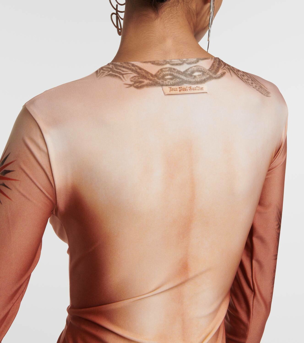 Jean Paul Gaultier - Women's Trompe L'Oeil Tattoo Long Sleeve Top -  (Nude/Grey/Black) | Dover Street Market E-Shop – DSML E-SHOP