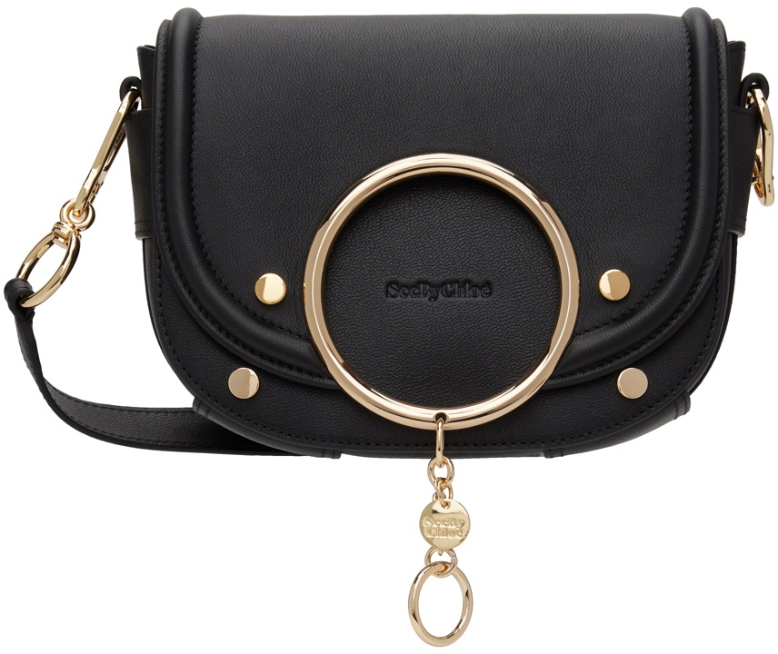 See by Chloé Black Mara Medium Crossbody Bag