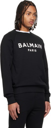 Balmain Black 'Balmain Paris' Printed Sweatshirt