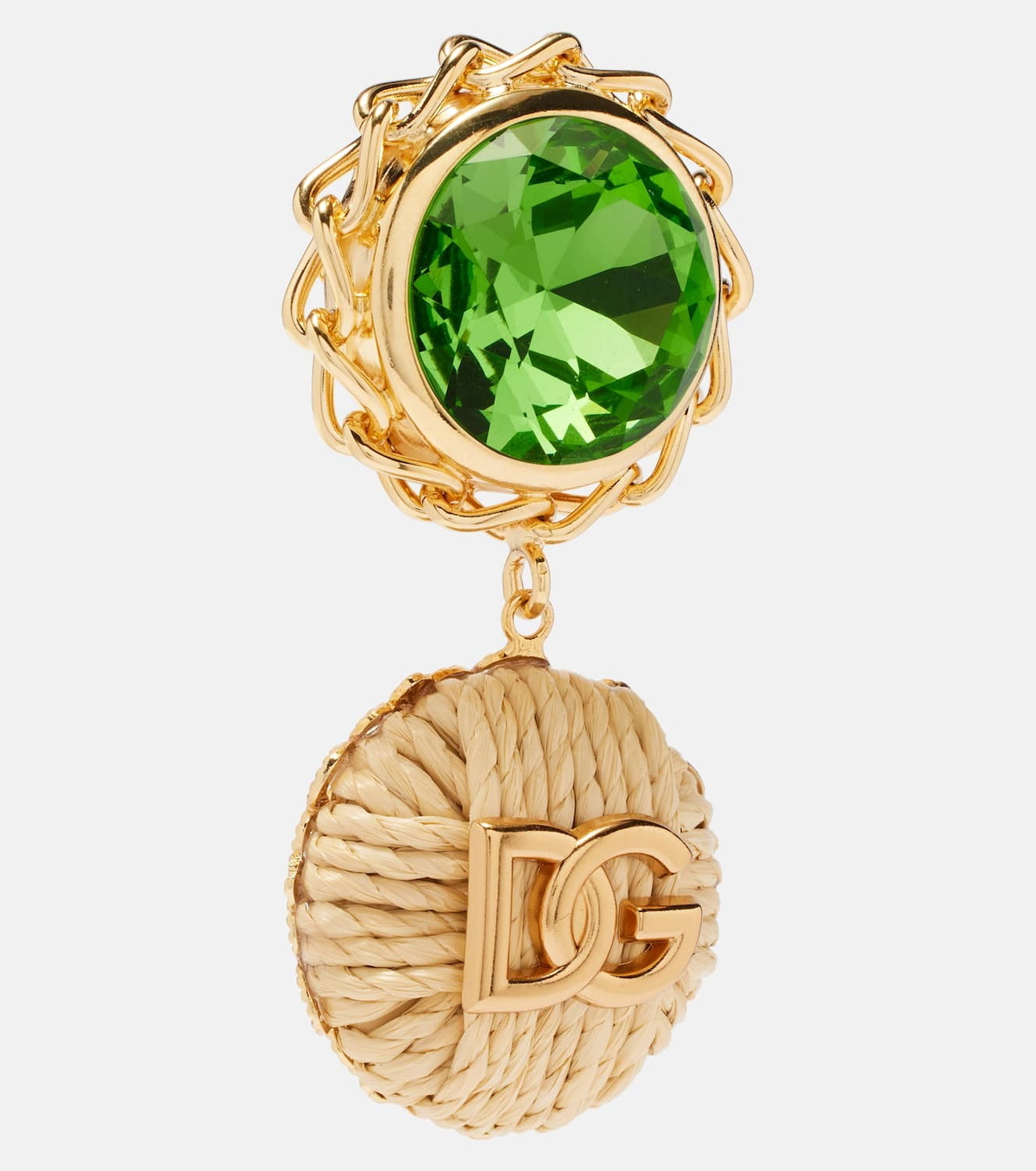 Dolce&Gabbana DG crystal-embellished clip-on earrings