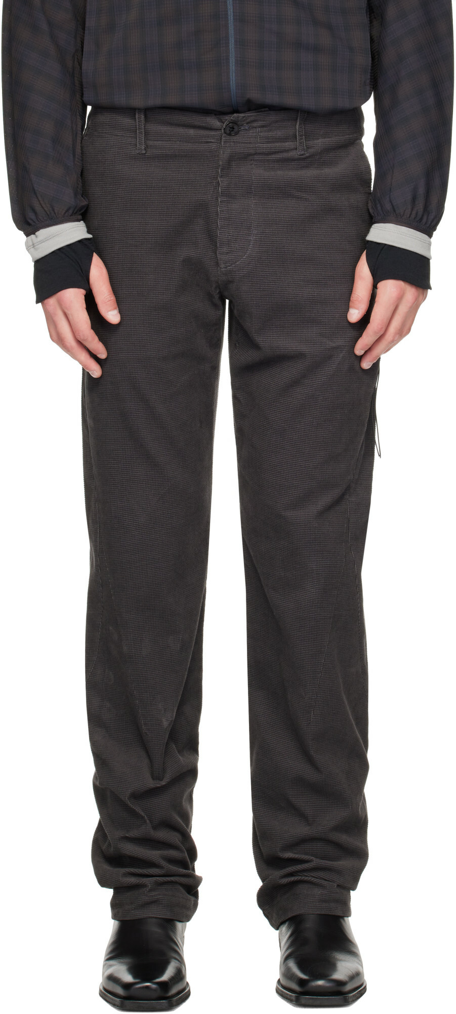 POST ARCHIVE FACTION (PAF) Gray Stream Trousers