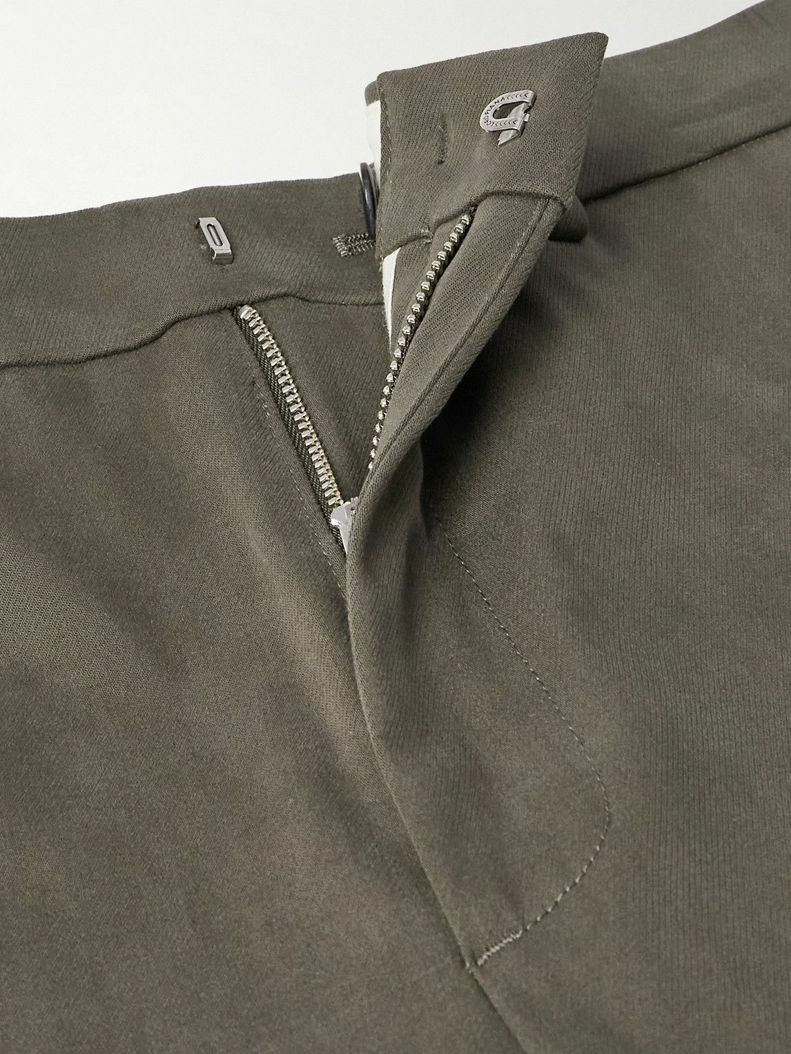 Loro Piana - Jarno Austin Straight-Leg Stretch-Cotton Twill Trousers - Green
