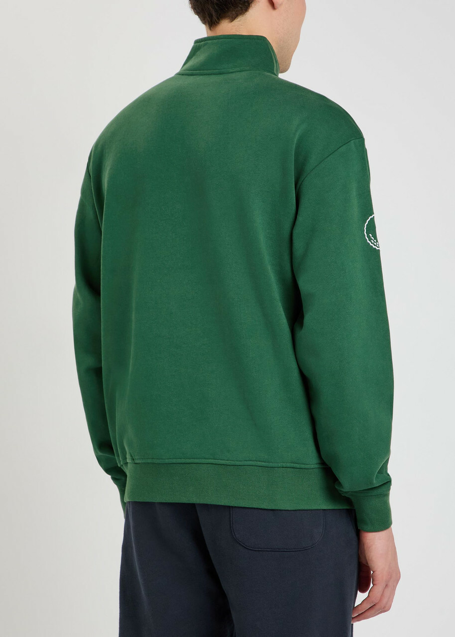 Malbon Ridge Logo Hooded Stretch-shell Anorak Jacket Green
