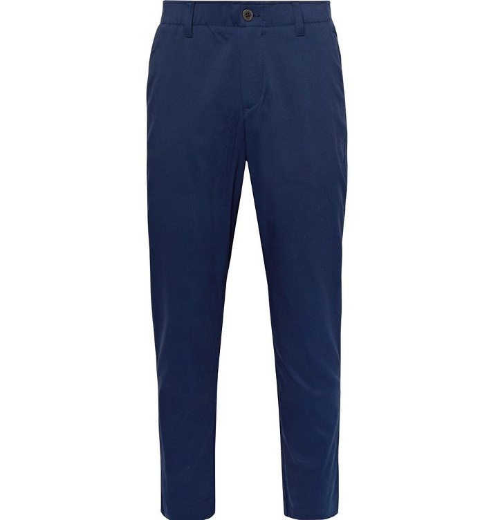 Photo: Under Armour - Showdown Slim-Fit Stretch Nylon and Modal-Blend Golf Trousers - Men - Navy